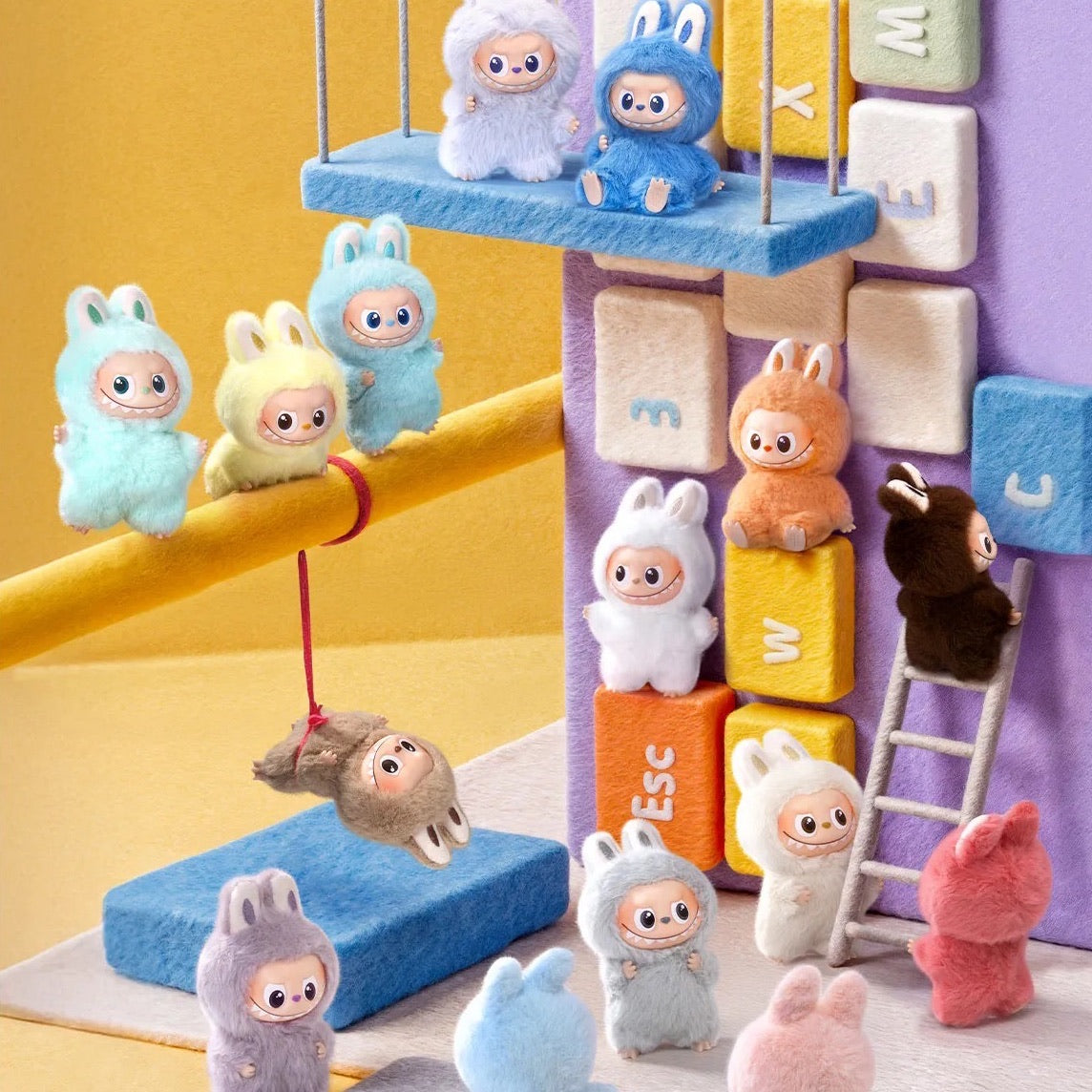 Pop Mart Labubu The Monsters Pin for Love Series Vinyl Plush Pendant (A-M) Single Blind Box