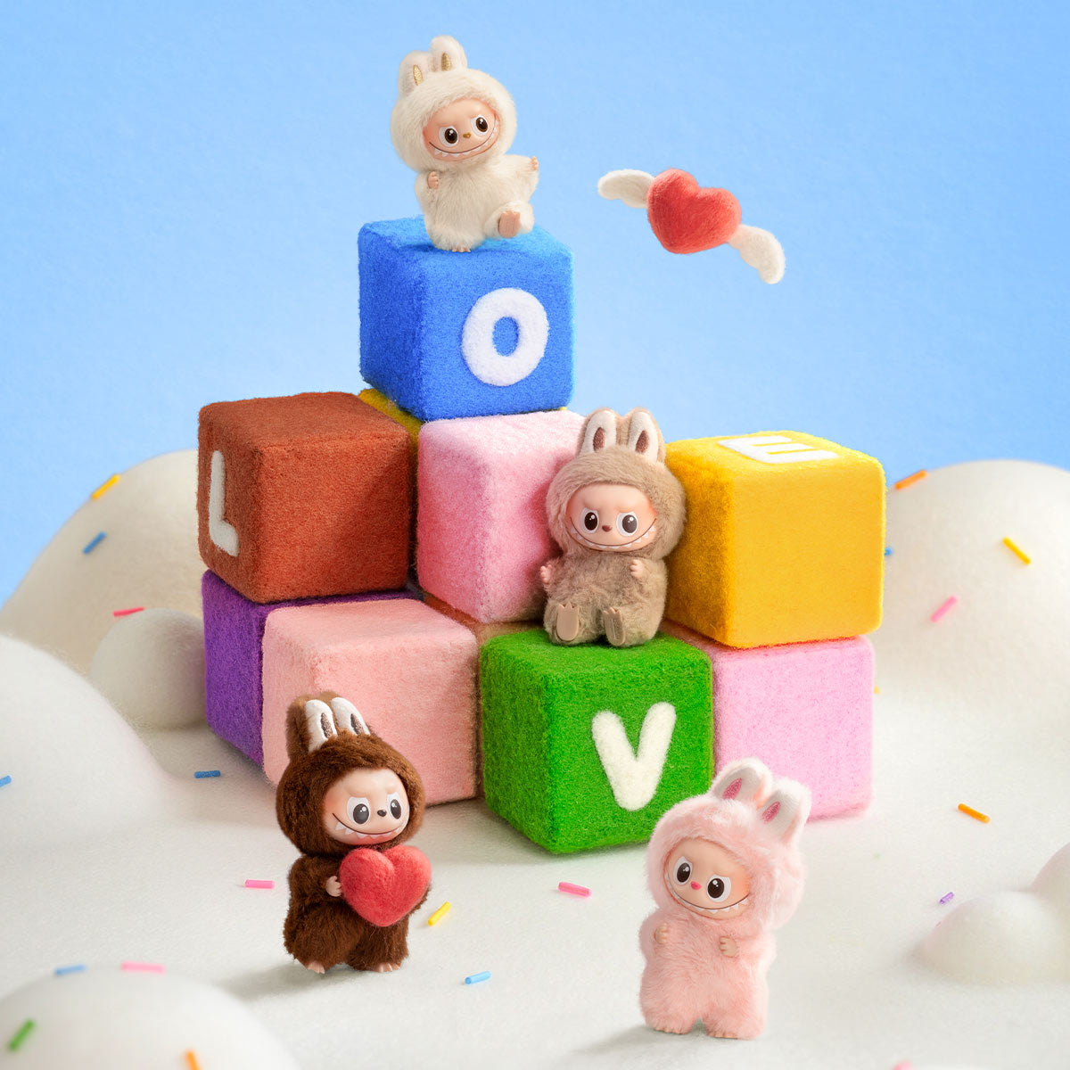 Pop Mart Original Labubu The Monsters Pin for Love Series "Heart" Secret Edition