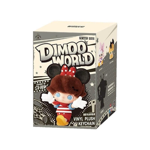 Pop Mart DIMOO World x Disney Series Vinyl Plush Keychain Single Blind Box