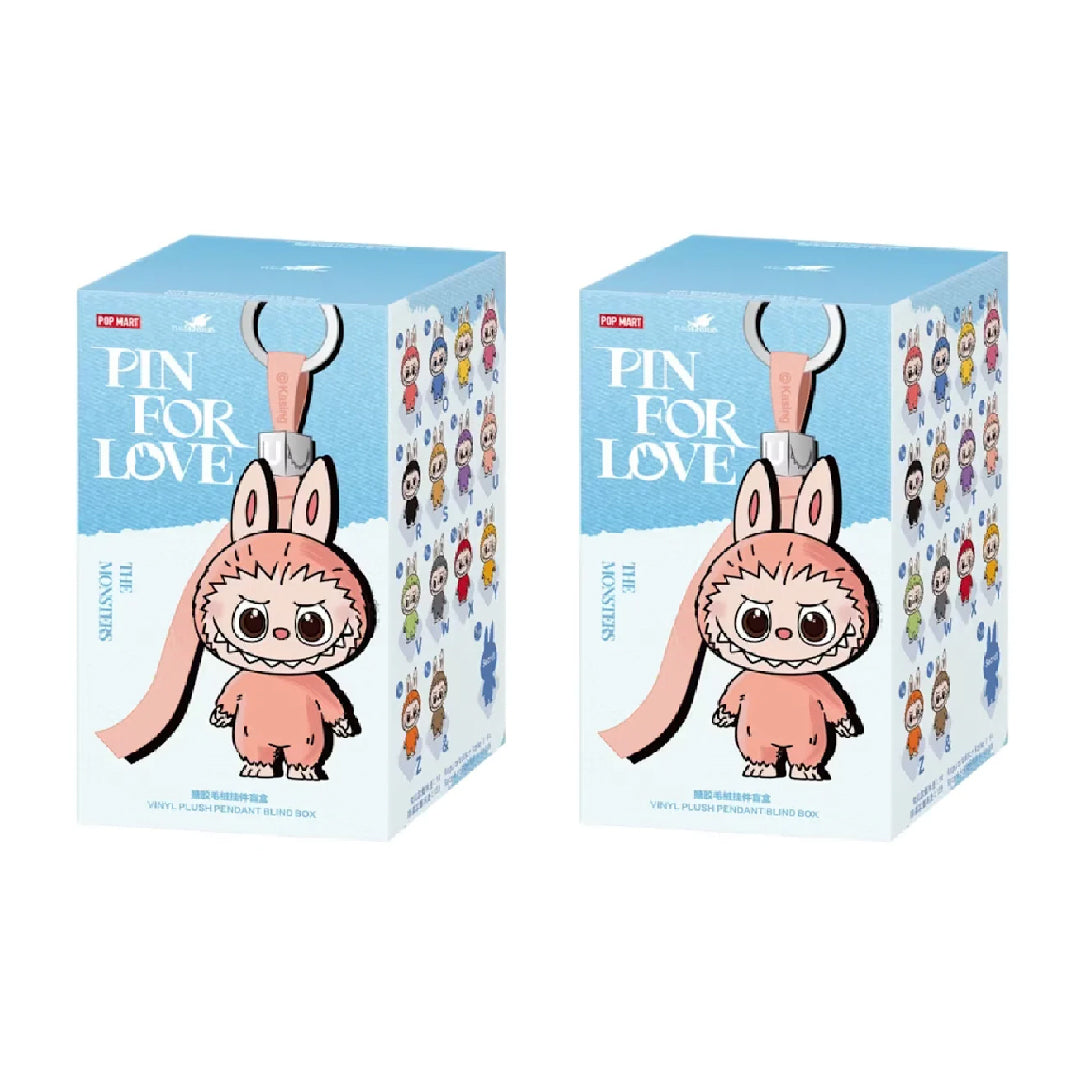 Pop Mart Labubu The Monsters Pin for Love Series Vinyl Plush Pendant (N-Z) Single Blind Box
